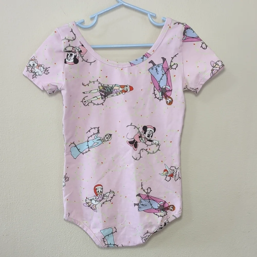 Wild Rich Kids Disney Christmas Leotard Sally Skellington Anna Elsa Size 9/10